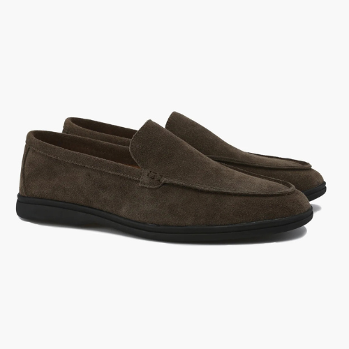 Suede Loafers | Brown